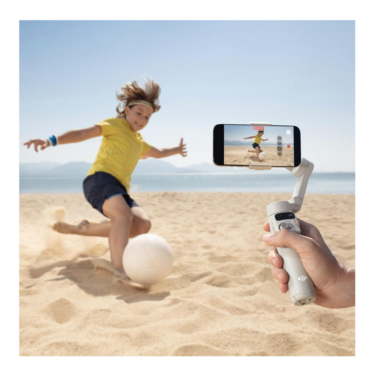 DJI Osmo Mobile 7 Gimbal Bundle with DJI Mic 2 (1 TX + 1 RX), Travel Case, Lavalier Mic and USB Hub