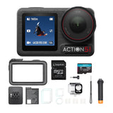 DJI Osmo Action 5 Pro Standard Combo with DJI Diving Gear,128GB MicroSD and Screen Protectors