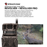 Stealth Cam Revolver 40MP Pro 360-Degree Cellular Trail Camera (4-Pack) and Battery (4-Pack) Bundle