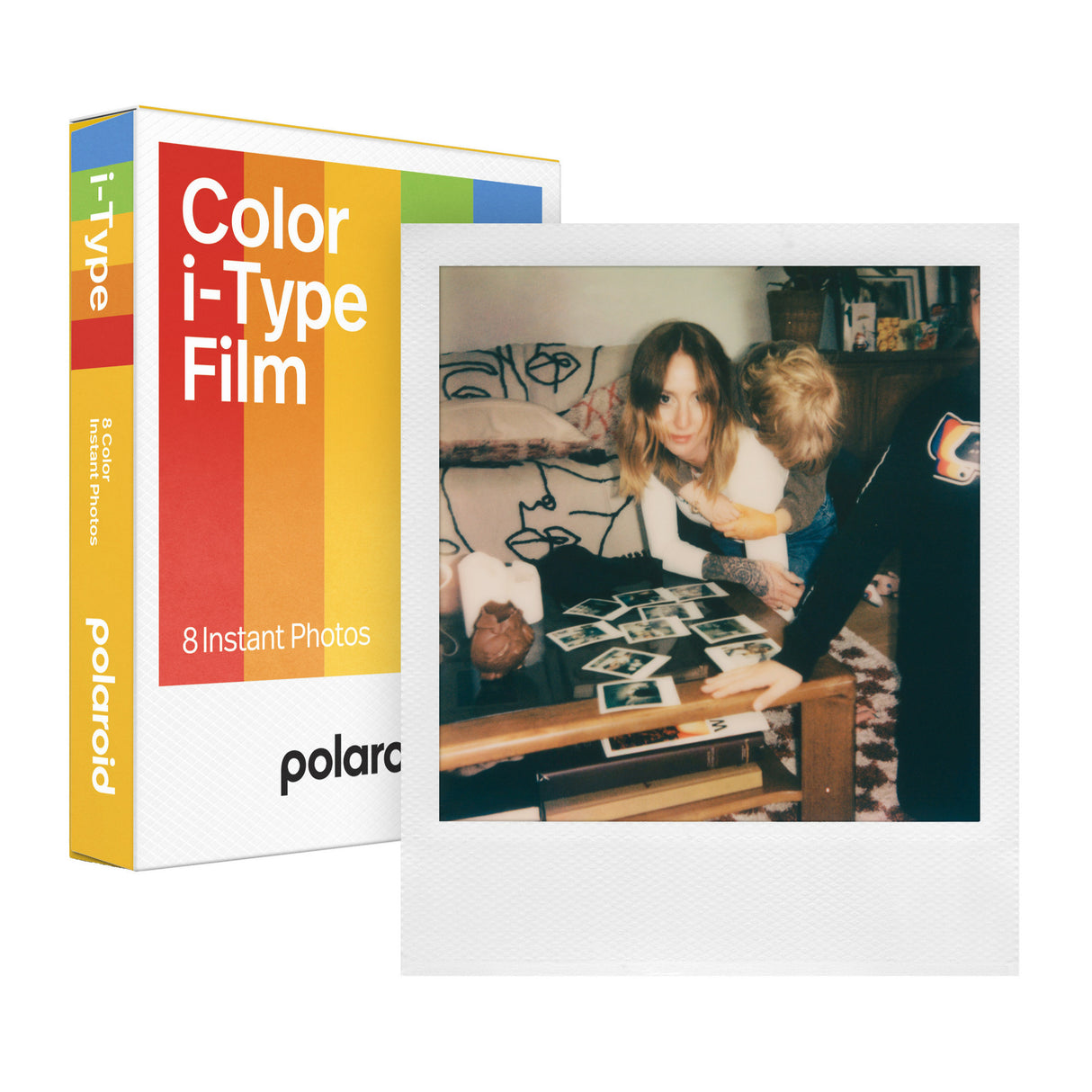 Polaroid Now Generation 3 Analog Instant Camera (Black) with Strap and Film Bundle (16 Photos)