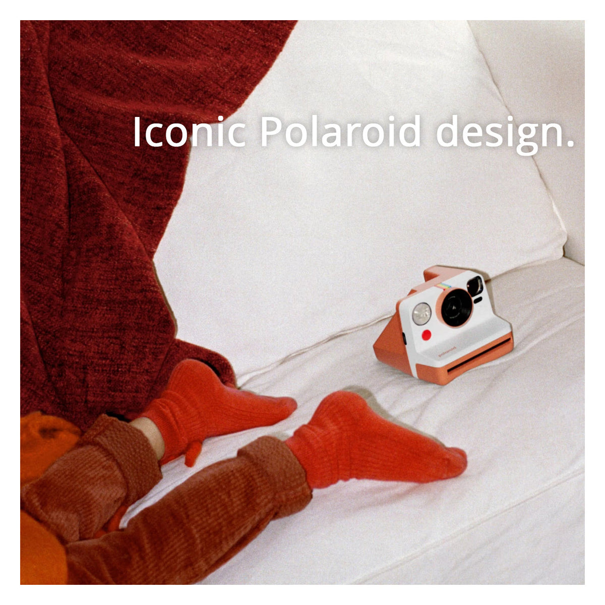 Polaroid Now Generation 3 Analog Instant Camera and Focus Polaroid Film Kit (Pebble White) Bundle