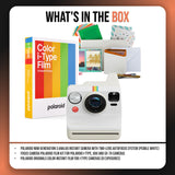Polaroid Now Generation 3 Analog Instant Camera and Focus Polaroid Film Kit (Pebble White) Bundle