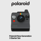 Polaroid Now Plus Generation 3 Instant Camera (Black) with Film Kit and Color Film for I-Type Bundle