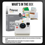 Polaroid Now Generation 3 Analog Instant Camera with Two-Lens Autofocus System (Pebble White) Bundle