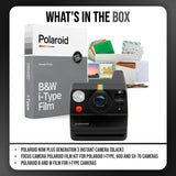 Polaroid Now Plus Generation 3 Instant Camera with Two-Lens AF System (Black) and Film Kit Bundle