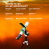 Celestron Heliostar 76 H-Alpha 76mm Aperture Telescope with SolarQuest Solar Tracking Mount Bundle