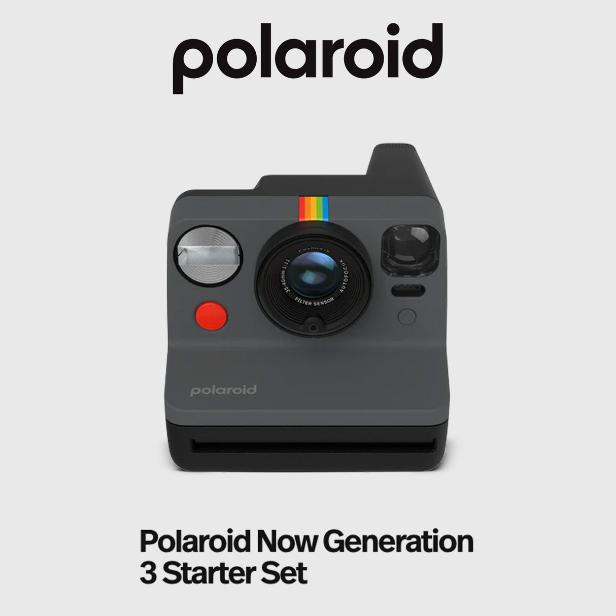 Polaroid Now Plus Generation 3 Instant Camera with Film Kit and Color Instant Film (Black) Bundle