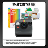 Polaroid Now Plus Generation 3 Instant Camera with Film Kit and Color Instant Film (Black) Bundle