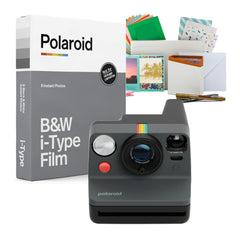 Polaroid Now Generation 3 Instant Camera with Built-In Tripod Mount and Film Kit (Black) Bundle