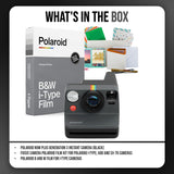 Polaroid Now Plus Generation 3 Instant Camera with Built-In Tripod Mount and Film Kit (Black) Bundle