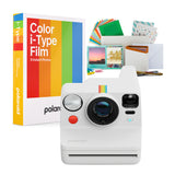 Polaroid Now Plus Generation 3 Instant Camera (White) with Film Kit and Color Instant Film Bundle