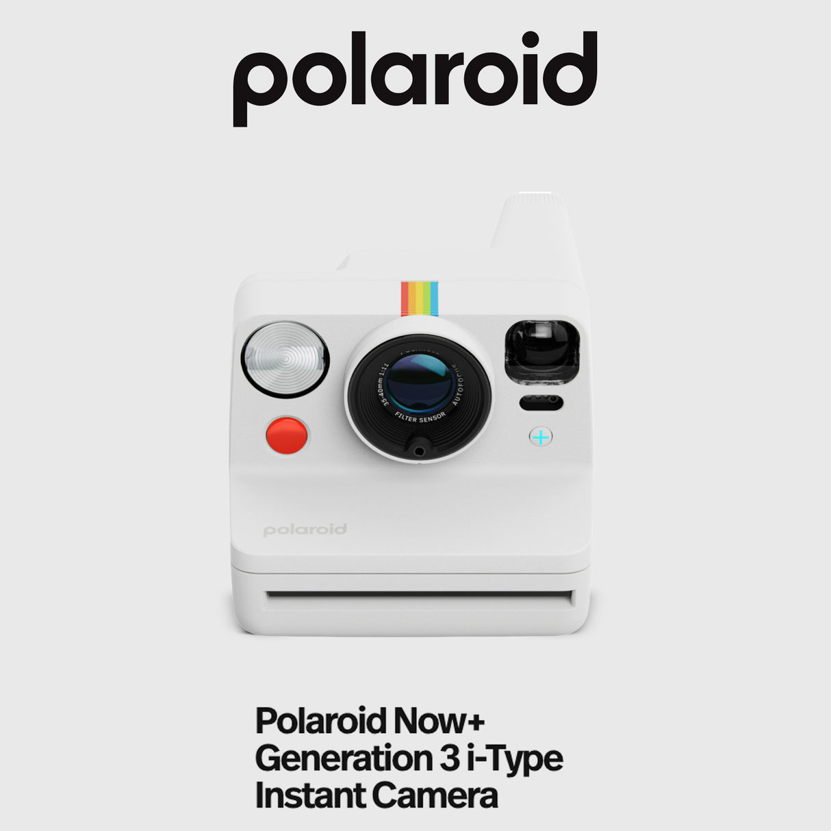 Polaroid Now Plus Generation 3 Instant Camera (White) with Film Kit and Color Instant Film Bundle