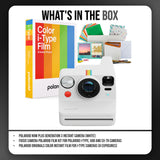 Polaroid Now Plus Generation 3 Instant Camera (White) with Film Kit and Color Instant Film Bundle