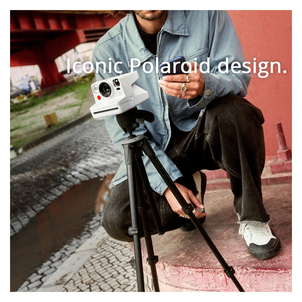 Polaroid Now Plus Generation 3 Instant Camera with Two-Lens AF System (White) and Film Kit Bundle