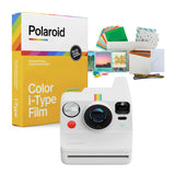Polaroid Now Plus Generation 3 Instant Camera with Two-Lens AF System and Manual Mode (White) Bundle