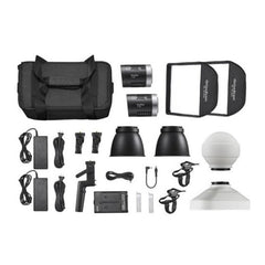 Godox ML30 LED Video Light 2 Kit with Wireless Control and Silent Motion for Zero Noise