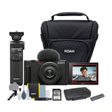 Sony ZV-1F Vlog Camera for Content Creators and Vloggers (Black) and Vlogger Accessory Kit Bundle