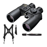 Nikon 7x50 OceanPro CF WP Global Compass Marine Binocular with Polycarbonate Body (Black) Bundle