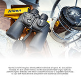 Nikon 7x50 OceanPro CF WP Global Compass Marine Binocular with Polycarbonate Body (Black) Bundle