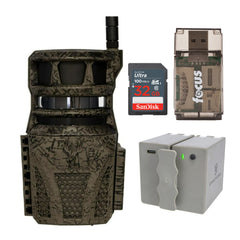 Wildgame Innovations Orbit 360-Degree 36MP Trail Camera with 5400mAh Rechargeable Battery Bundle