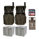 Wildgame Innovations Orbit 360-Degree 36MP Trail Camera (2-Pack) with 2 x 5400mAh Battery Bundle