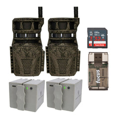 Wildgame Innovations Orbit 360-Degree 36MP Trail Camera (2-Pack) with 2 x 5400mAh Battery Bundle