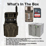 Wildgame Innovations Orbit 360-Degree 36MP Trail Camera (10-Pack) with 10 x 5400mAh Battery Bundle