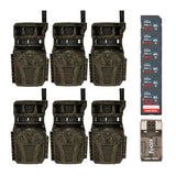 Wildgame Innovations Orbit 360-Degree 36MP Trail Camera (6-Pack) with Memory Card (6-Pack) Bundle
