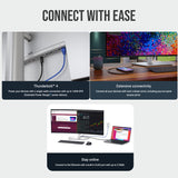 Dell UltraSharp U4025QW 40-Inch Curved Thunderbolt Hub Monitor with USB Hub and HDMI Cable Bundle