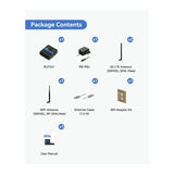 Teltonika RUT241 Industrial 4G LTE Cellular Router for IoT and M2M Uses with Wi-Fi Access (Black)