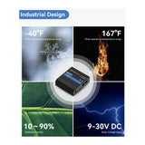 Teltonika RUT241 Industrial 4G LTE Cellular Router for IoT and M2M Uses with Wi-Fi Access (Black)