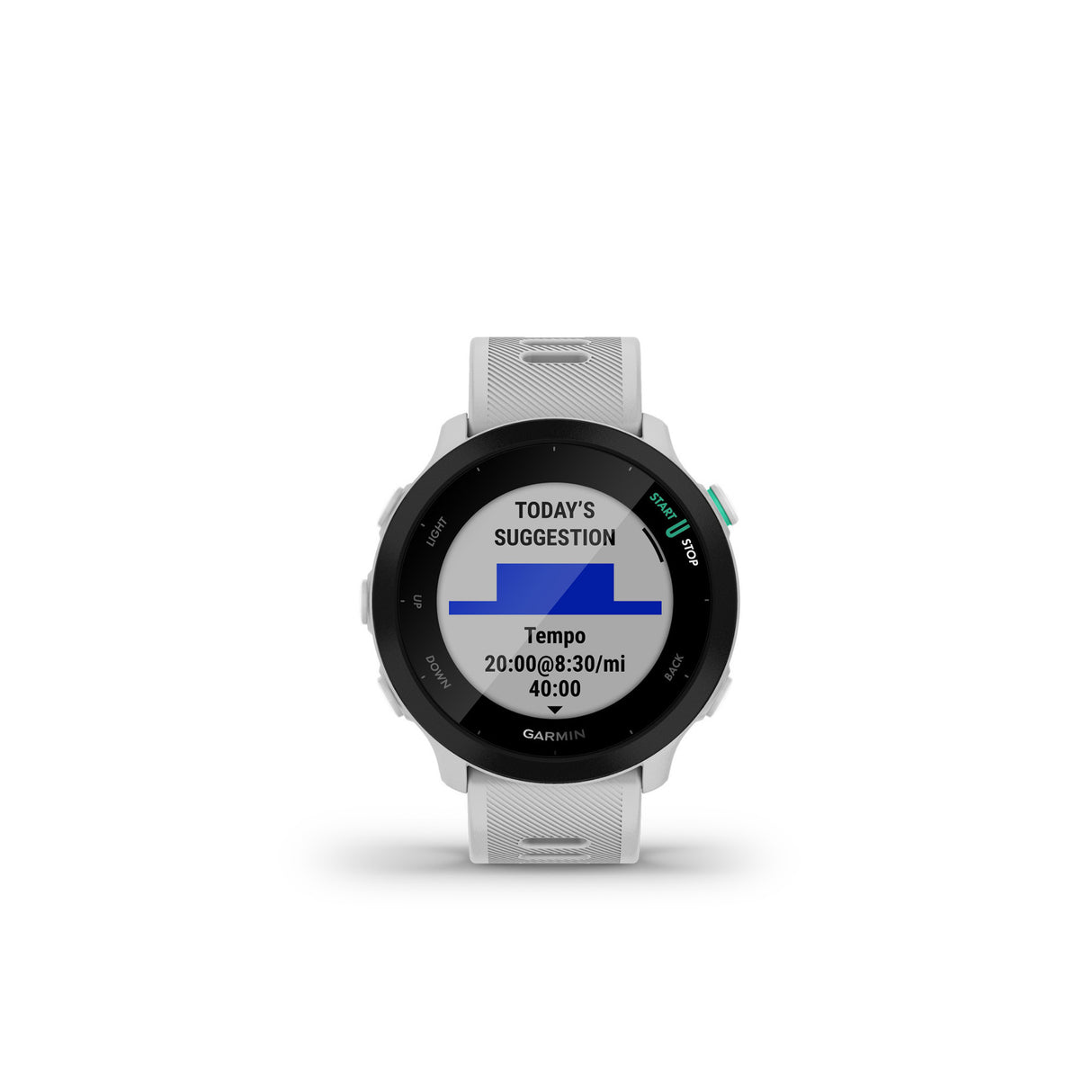 Garmin Forerunner 55 GPS Running Smartwatch (White)