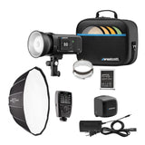 Westcott FJ400 II Touchscreen Strobe with FJ Pro AC and DC Battery (400Ws) with Power Adapter Bundle