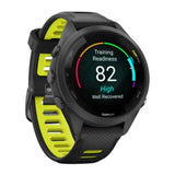 Garmin Forerunner 265S Black Bezel and Case AMOLED GPS Running Smartwatch (Black and Amp Yellow)