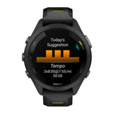 Garmin Forerunner 265S Black Bezel and Case AMOLED GPS Running Smartwatch (Black and Amp Yellow)
