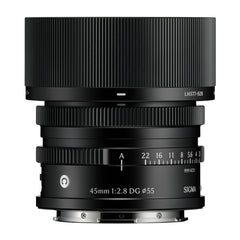 Sigma 45mm F2.8 DG Full-Frame Contemporary Lens with Metal Bayonet Hood (Black, L Mount)