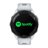 Garmin Forerunner 265 Black Bezel with Whitestone Case GPS Smartwatch (Whitestone and Tidal Blue)