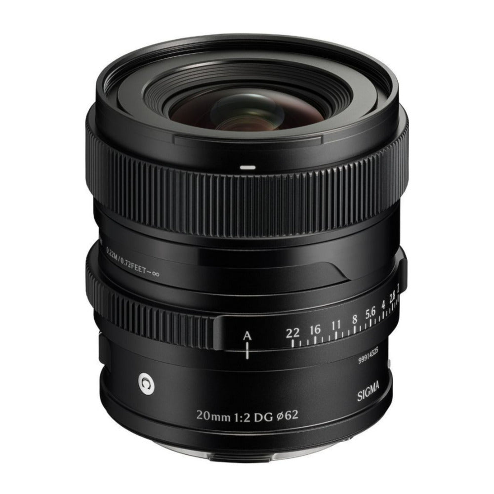 Sigma 20mm F2 DG Full-Frame Contemporary Lens with Manual Aperture Ring (Black, L Mount)