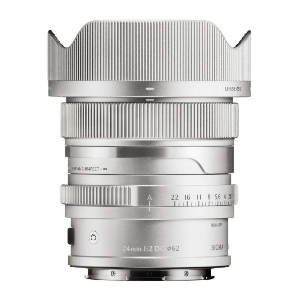 Sigma 24mm F2 DG Full-Frame Contemporary Lens with Manual Aperture Ring (Silver, L Mount)