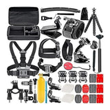 Izonix 50 In 1 Action Camera Accessory Kit with a Large Waterproof Carry Case (Open Box)