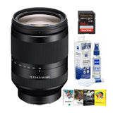 Sony FE 24-240mm f/3.5-6.3 OSS Full-Frame E-mount Telephoto Zoom Lens and Accessory Bundle
