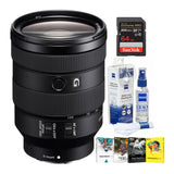 Sony FE 24-105mm f/4 G OSS Full-Frame E-Mount Lens with Software Suite and Accessory Bundle