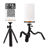 Zhiyun FIVERAY M40 Powerful 40W Pocket LED Light (2-Pack) with 10-Inch Spider Tripod Bundle