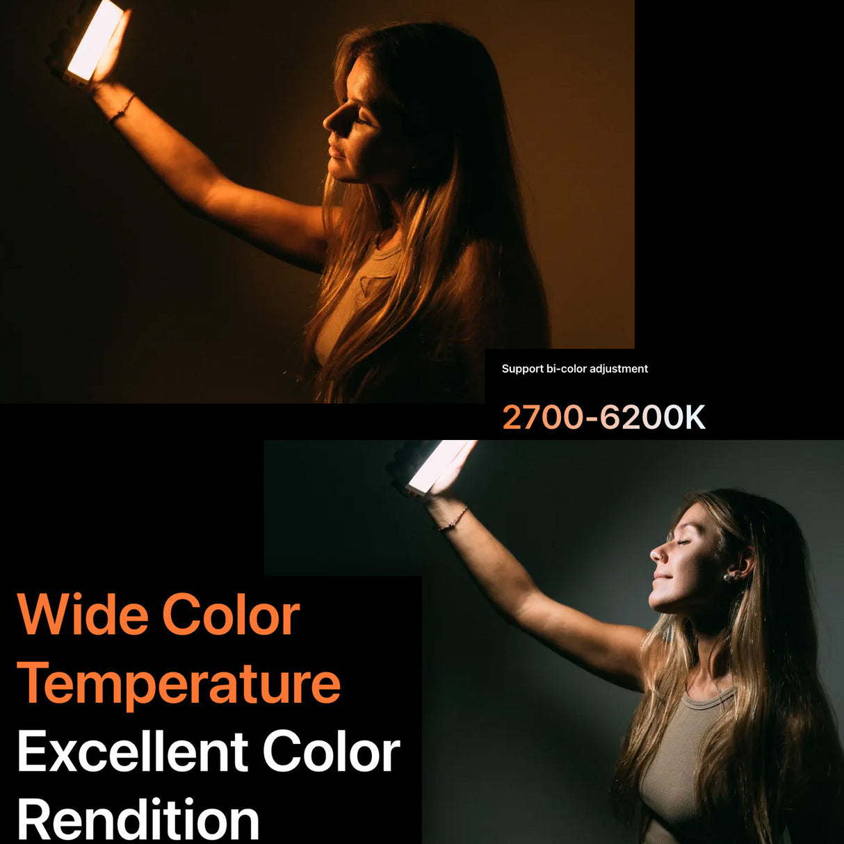 Zhiyun FIVERAY M40 Powerful 40W Pocket LED Light (2-Pack) with 10-Inch Spider Tripod Bundle