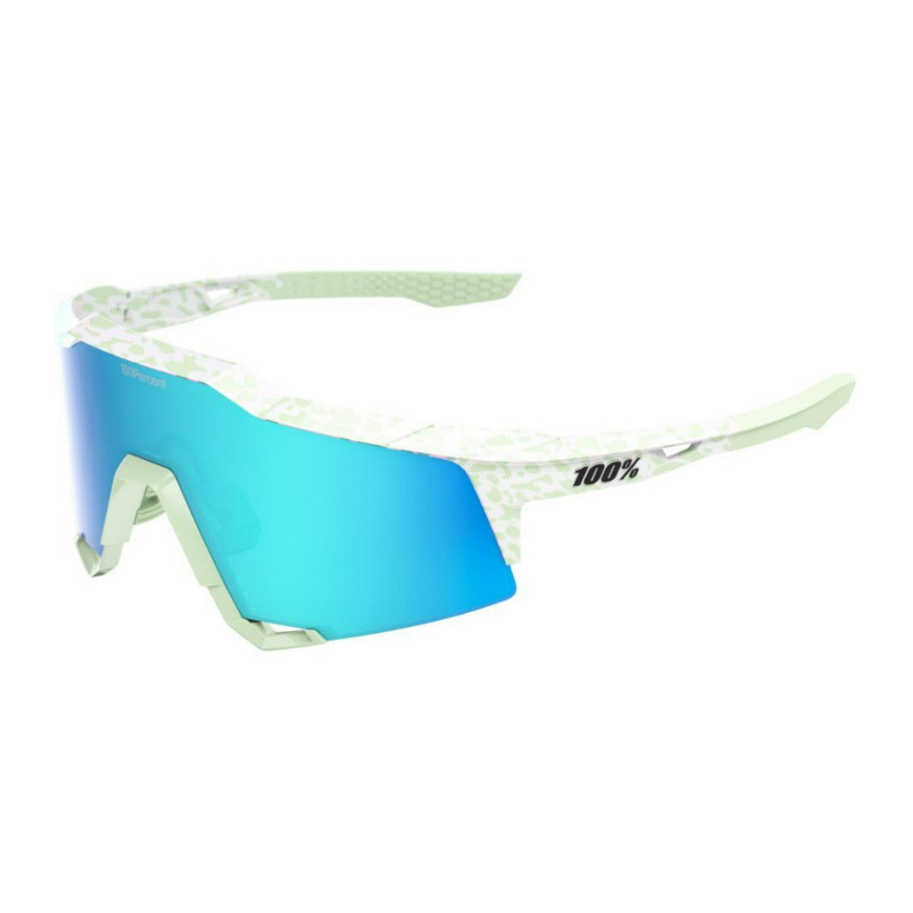 100 Percent Speedcraft LE Elly 2 Polished Light Green Sunglasses with TR90 Frame (Open Box)