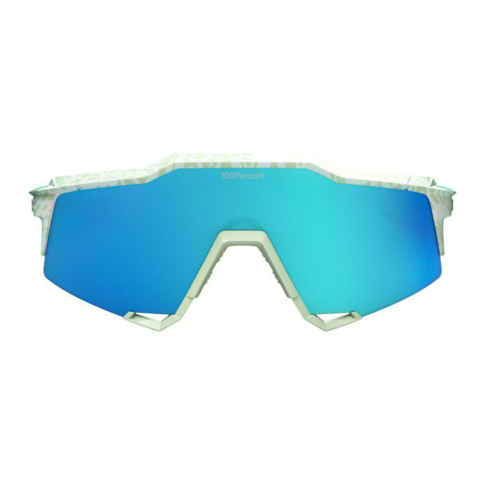 100 Percent Speedcraft LE Elly 2 Polished Light Green Sunglasses with TR90 Frame (Open Box)
