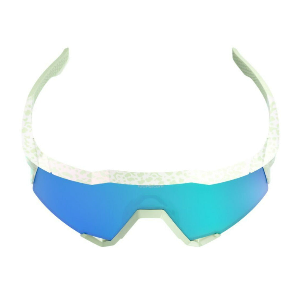 100 Percent Speedcraft LE Elly 2 Polished Light Green Sunglasses with TR90 Frame (Open Box)
