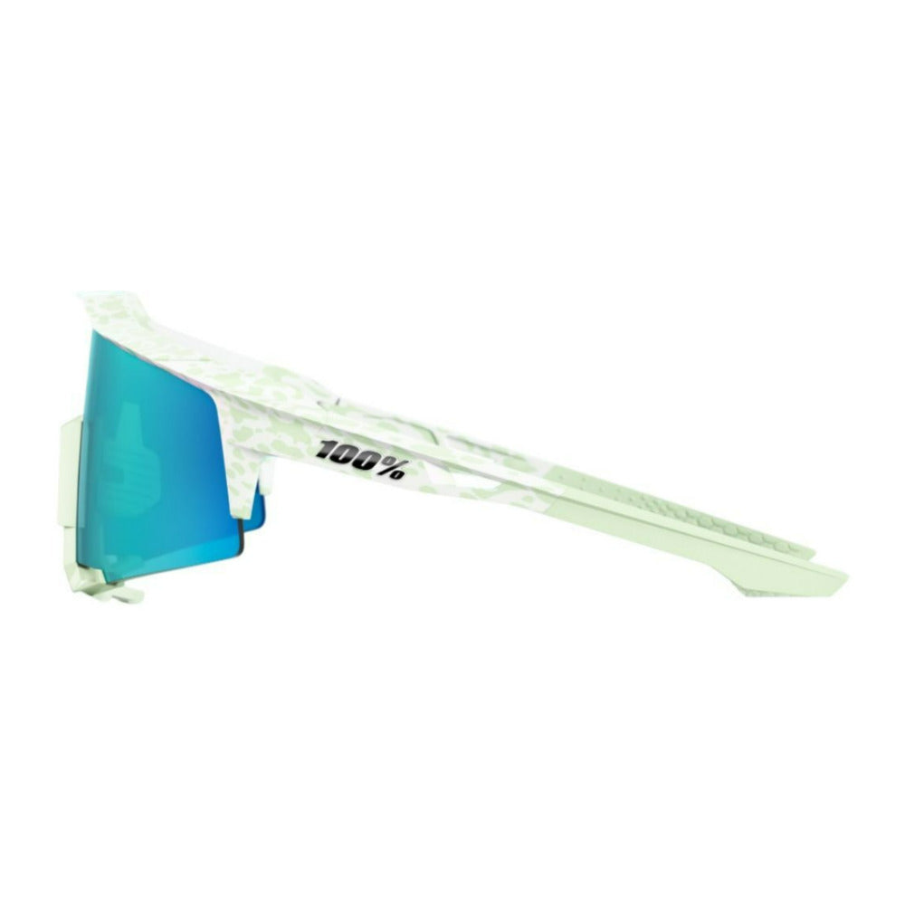 100 Percent Speedcraft LE Elly 2 Polished Light Green Sunglasses with TR90 Frame (Open Box)