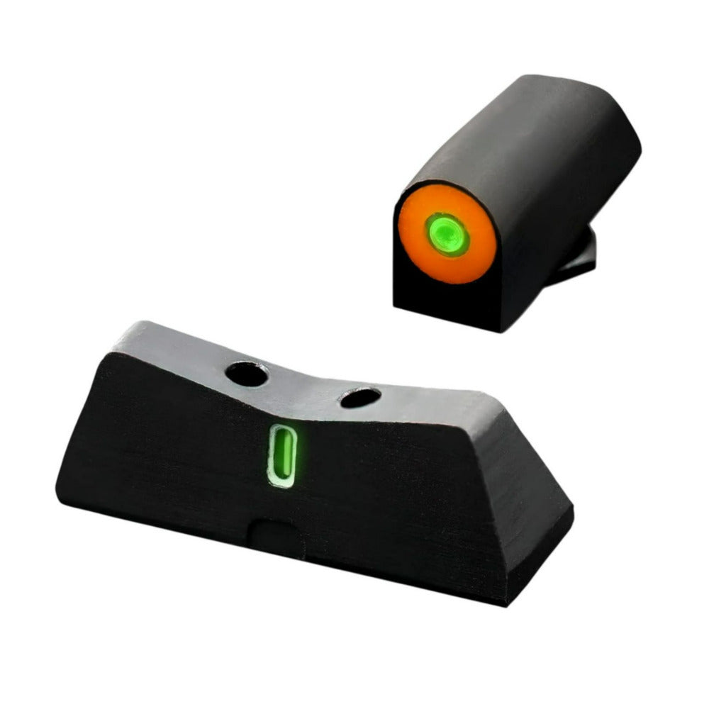 XS SIGHTS DXT2 Big Dot Tritium Front and Rear Night Sight for Glock 42, 43, 43X, and 48 (Orange)