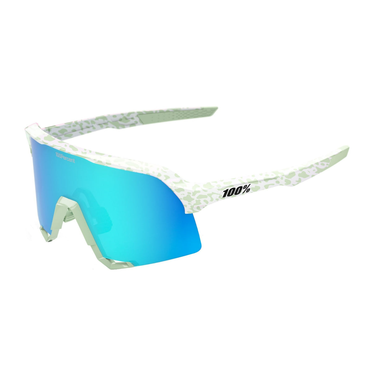 100 Percent S3 LE Elly 2 Polished Light Green Sunglasses with TR90 Frame (Open Box)